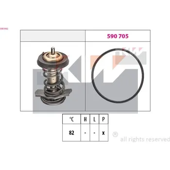 Těsnění motoru Termostat, chladivo KW 580 842