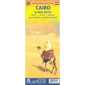 ITMB Publishing plán Cairo (Káhira) 1:12,5 t. a Nile Delta 1:700 t. ITM