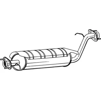 Tlumič výfuku Střední tlumič výfuku BOSAL 211-381
