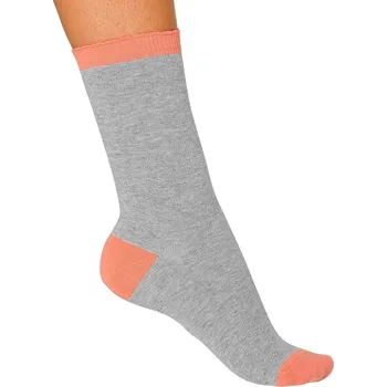 Dámské ponožky Sada 5 párů dvoubarevných ponožek šedý melír 35-38