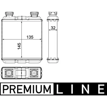 Výměník tepla, vnitřní vytápění MAHLE AH 188 000P