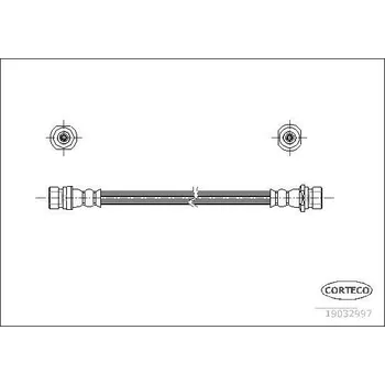 Brzdová hadice Brzdová hadice CORTECO COR19032997