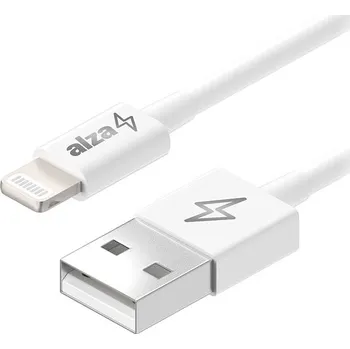 Datový kabel AlzaPower Core USB-A to Lightning MFi (C189) 0.5m bílý