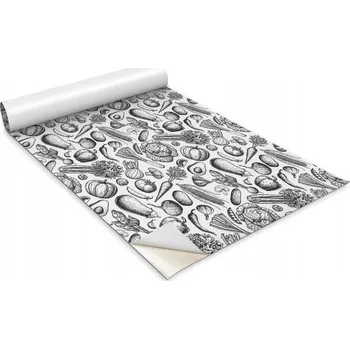 Tapeta Samolepicí fólie / tapeta na desku stolu - Kreslená zelenina, 100x50 cm