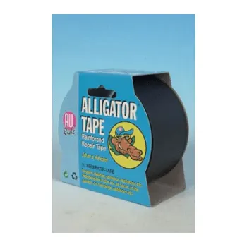 ALLRIDE Páska krokodýlí, černá