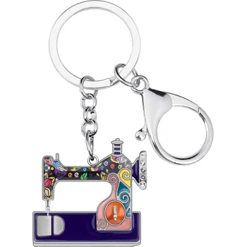 Přívěšek na klíče s karabinou - šicí stroj