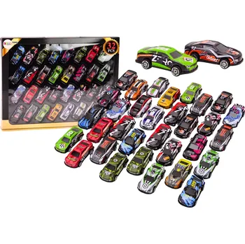 autíčko Lean Toys Sada pružin pro auta, poháněná auta barevná 32 kusů