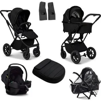 Kočárek Moon Piú Kombi Kompletní kočárek Onyx/Black Chrome