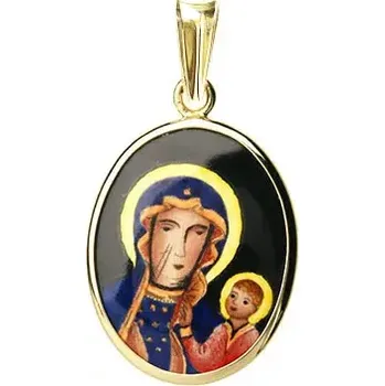 Přívěsek Aljančič Černá madona čenstochovská madonka 173H zlato