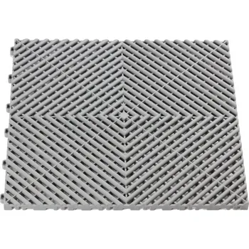 Plastová dlaždice, perforovaná, modulární, 40 x 40 x 1,8 cm, různé barvy - Procarosa Barva: černá