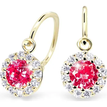 Náušnice Cutie Jewellery Krásné dětské náušnice ze žlutého zlata C2745-10-X-1 červená + 2 měsíce na vrácení zboží