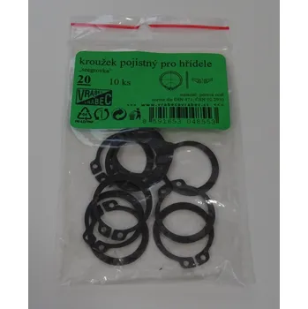 MDtools Pojistné kroužky na hřídele - vnější segrovky DIN 471, různé rozměry Pro hřídel průměru: 18