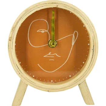Hodiny Stolní hodiny Face, ø 13 cm, terakota 211251