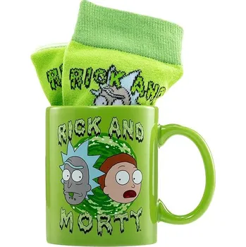 Rick and Morty - hrnek a ponožky - dárková sada