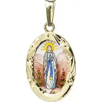 Přívěsek Aljančič Panna Maria Lurdská madonka 487R zlato