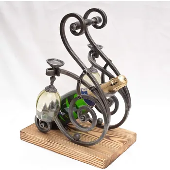 Stojan na víno Stojan na víno se skleničkami - se skleničkami