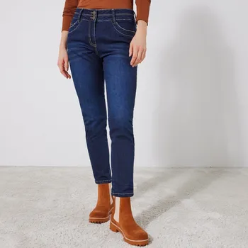 Dámské džíny Úzké 7/8 džíny tmavě modrá 38