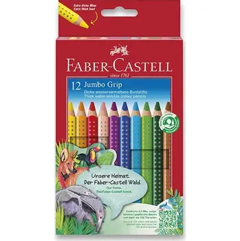 Kresba Pastelky Faber-Castell Colour Grip Jumbo 12 barev