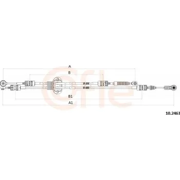 Tažné lanko, ruční převodovka COFLE 92.10.2463