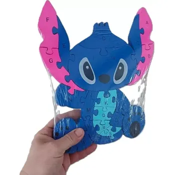Puzzle Vzdělávací dřevěné Puzzle Stitch