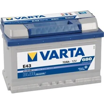 Autobaterie VARTA BLUE dynamic 12V, 72Ah, 680A, E43