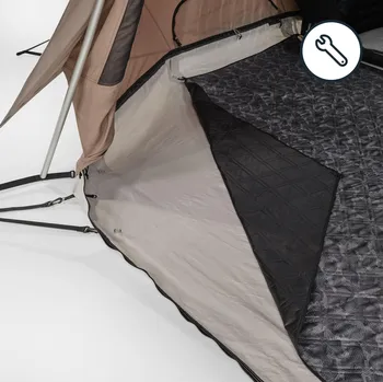 Sport QUECHUA Podlážka k prutovému stanu Tepee 5.2 Polycoton | 5 osob | 2 ložnice