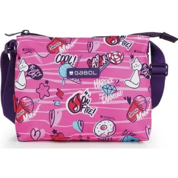 Kabelka Gabol dívčí kabelka Sticker růžovo fialová 234156 021