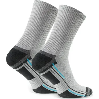 Pánské ponožky Pánské vysoké sportovní ponožky Art. 057 A377, LIGHT GRAY MELANGE Velikost: 41/43