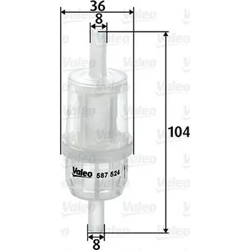 Palivový filtr Palivový filtr VALEO 587524