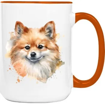 Hrnek velký barevný s potiskem Pomeranian 3