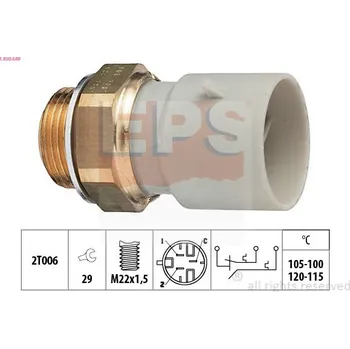 Ventilátor topení a klimatizace Teplotní spínač, větrák chladiče EPS 1.850.649