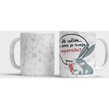 Hrnek Já učím... a jaká je tvoje supersíla? - Žlutá