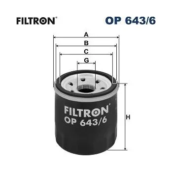 Olejový filtr Olejový filtr FILTRON OP 643/6