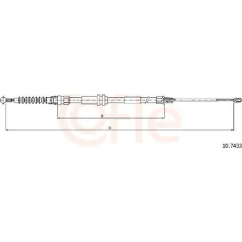 Auto-moto Tažné lanko, parkovací brzda COFLE 10.7433