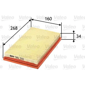 Vzduchový filtr Vzduchový filtr VALEO 585359