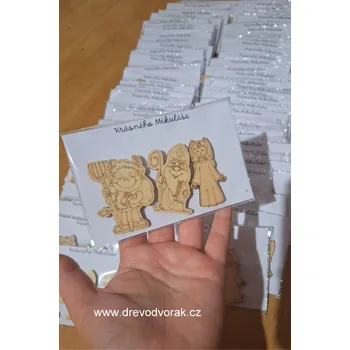 magnetka pro dítě Vánoční magnety Varianta: Mikulášský balíček