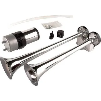 Houkačka Jacky Auto Sport 42126 fanfáry chromované 2tónové 12V s kompresorem