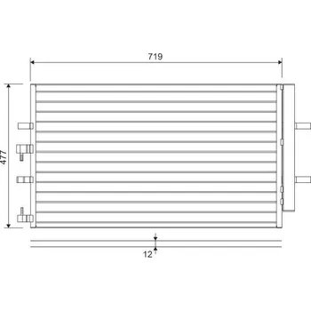 Výparník klimatizace Kondenzátor, klimatizace VALEO 822590