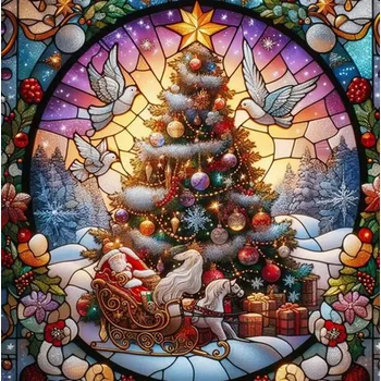 Mozaiková sada HUACAN DIAMOND PAINTING - DIAMANTOVÁ MOZAIKA - VÁNOČNÍ 13