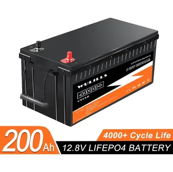 solární baterie Wulills 12V 200Ah LiFePO4 Baterie s BMS – Ideální pro Solární Systémy a Lodní Motory