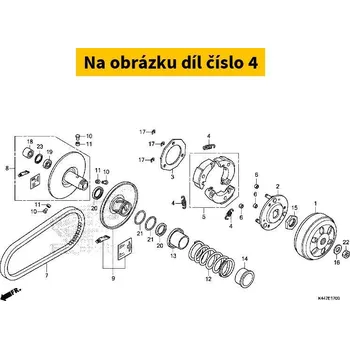 Honda Spojková pružinka Honda 22401GCC000