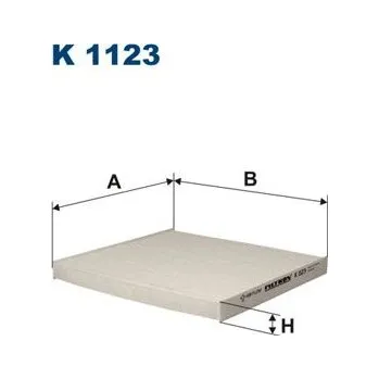 Ventilátor topení a klimatizace Filtr, vzduch v interiéru FILTRON K 1123