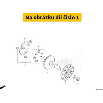 Motodíl Honda Vodítka variátoru Vision 110i 21- 22011K0JN00