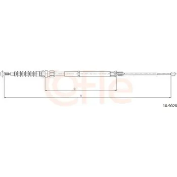 Autodíl Tažné lanko, parkovací brzda COFLE 10.9028