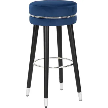 Barová židle Modrá čalouněná barová stolička (výška sedáku 74 cm) Paris – Mauro Ferretti ID_1602438
