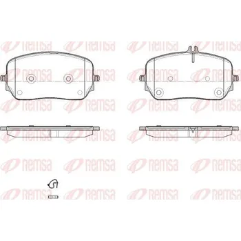 Brzdová destička Sada brzdových destiček, kotoučová brzda REMSA 1879.00