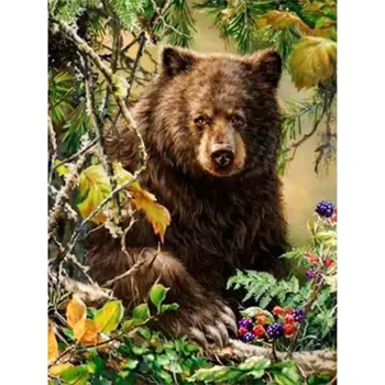 Diamantové malování HUACAN DIAMOND PAINTING - DIAMANTOVÁ MOZAIKA - LESNÍ 07