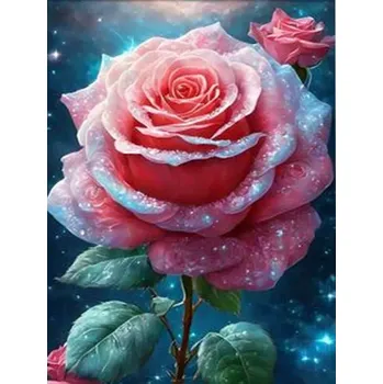 Mozaiková sada HUACAN DIAMOND PAINTING - DIAMANTOVÁ MOZAIKA - RŮŽE 23