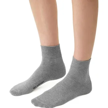 Dámské ponožky Šedé dámské bavlněné ponožky Art.040 EI061, GRAY MELANGE Velikost: 38/40