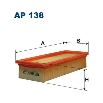 Vzduchový filtr Vzduchový filtr FILTRON AP 138